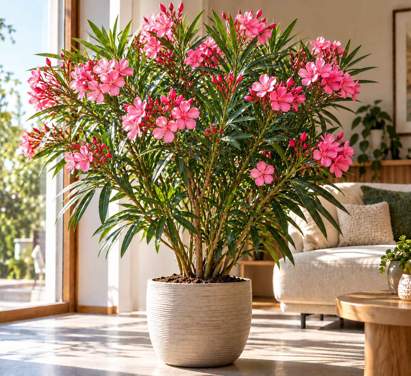 Oleander w naturalnym świetle